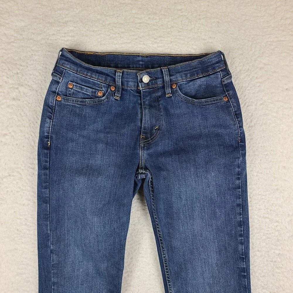 Levi's 511 Jeans Mens 29x30 Blue Slim Fit Waterless Dark Wash‎ Denim